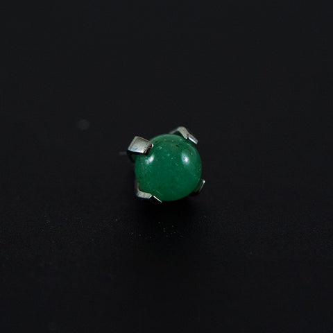 Titanium Natural Stone Jade Bead Attachment