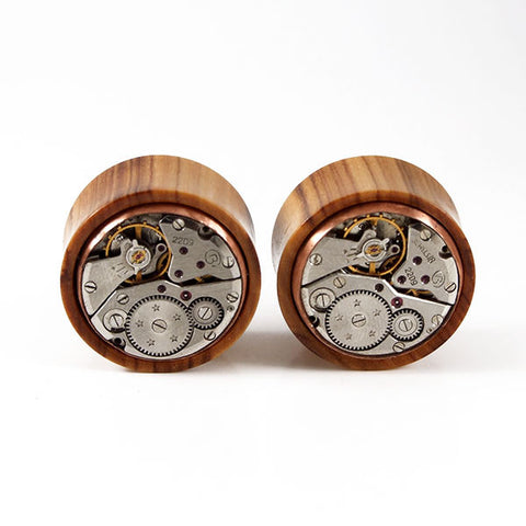 26mm African Wild Olive Wood Watch Movement Plug (Only Single Plug available)