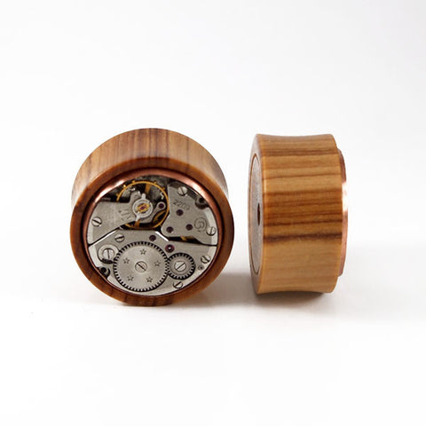 26mm African Wild Olive Wood Watch Movement Plug (Only Single Plug available)