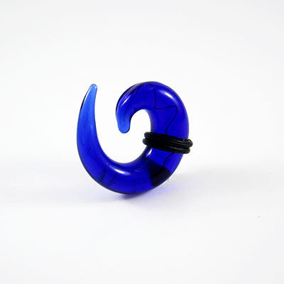Blue Glass Spiral 7mm