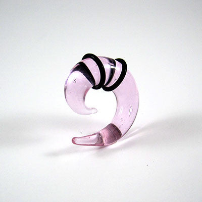 Pink Glass Spiral 8mm