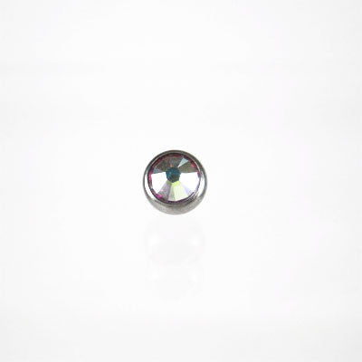 Titanium Threaded Jewelled Mirco Ball